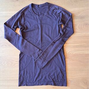 Lululemon Long Sleeve Swiftly Shirt Purple 4